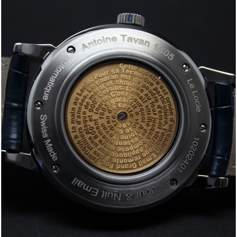 jour et nuit cadran marron, et rhodié